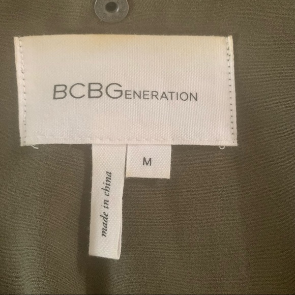 BCBGeneration Faux Fur Collar Utility Coat Size M - Picture 5 of 8